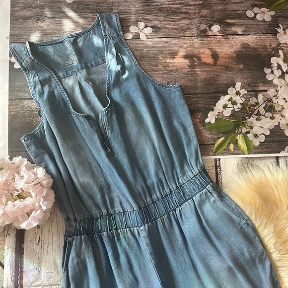Juicy Couture Soft Denim Romper Size Large - Picture 2 of 8